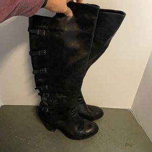 Black Gianni Bini Over the Knee boots